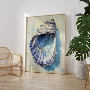 Coastal Oyster Shell Art Print