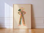 Colorful Cowgirl Print