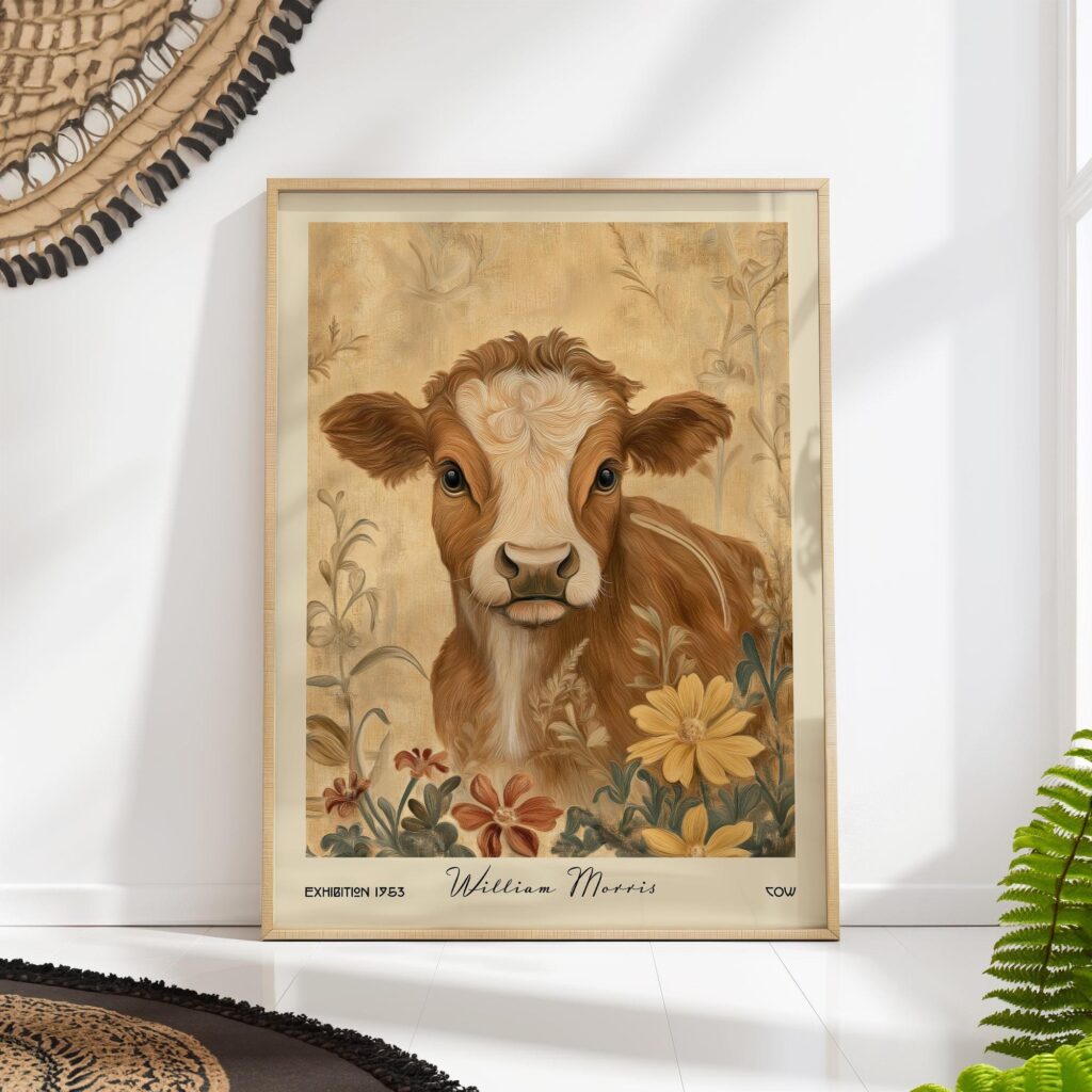 Cow Farm Art Print