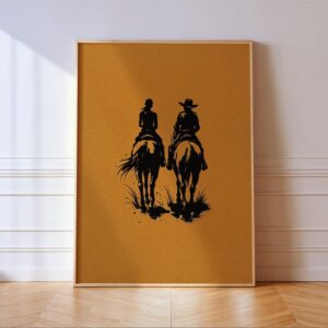 Cowboy And Cowgirl Wall Art