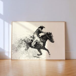 Cowboy and Horse Poster