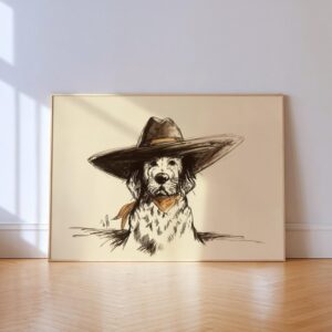 Cowboy Bandana Dog Print