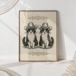 Cowboy Cats Print