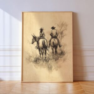 Cowboy Cowgirl Wall Art