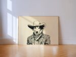 Cowboy Dog Art Print