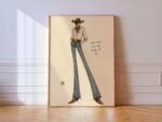 Cowboy Fashion Print