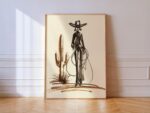 Cowgirl Desert Wall Art