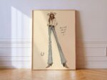 Cowgirl Fashion Print