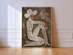 Cowgirl Linocut Art Print