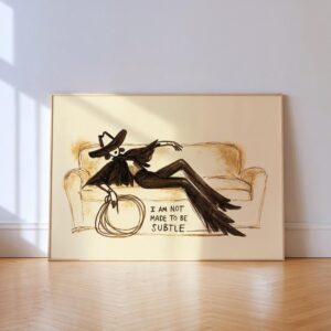 Cowgirl on the Sofa Print