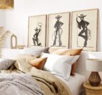Cowgirl Wall Art Set