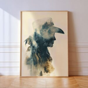 Cowgirl Western Woman Wall Art