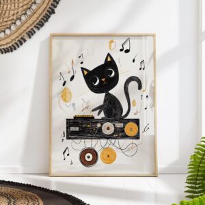 DJ Cat Print