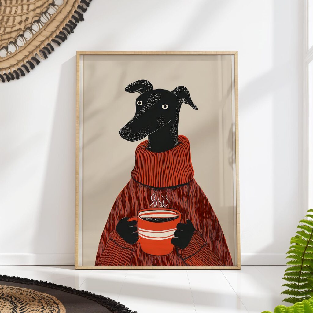 Dog Coffee Poster Dog Coffee Poster