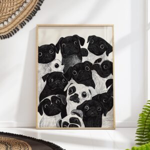 Dog Party Art Print