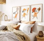 Dog Sports Nursery Art Set