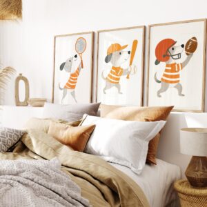 Dog Sports Nursery Art Set