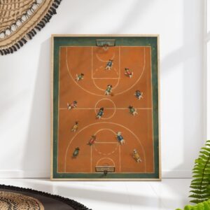 Dogs Playing Basketball Print