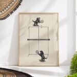 Dogs Playing Ping Pong Print