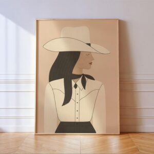 Fashion Cowgirl Print