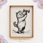 Fitness Cat Print