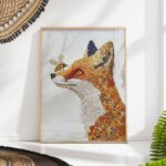 Fox and Bee Art Print