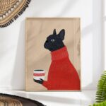 French Bulldog Coffee Wall Art