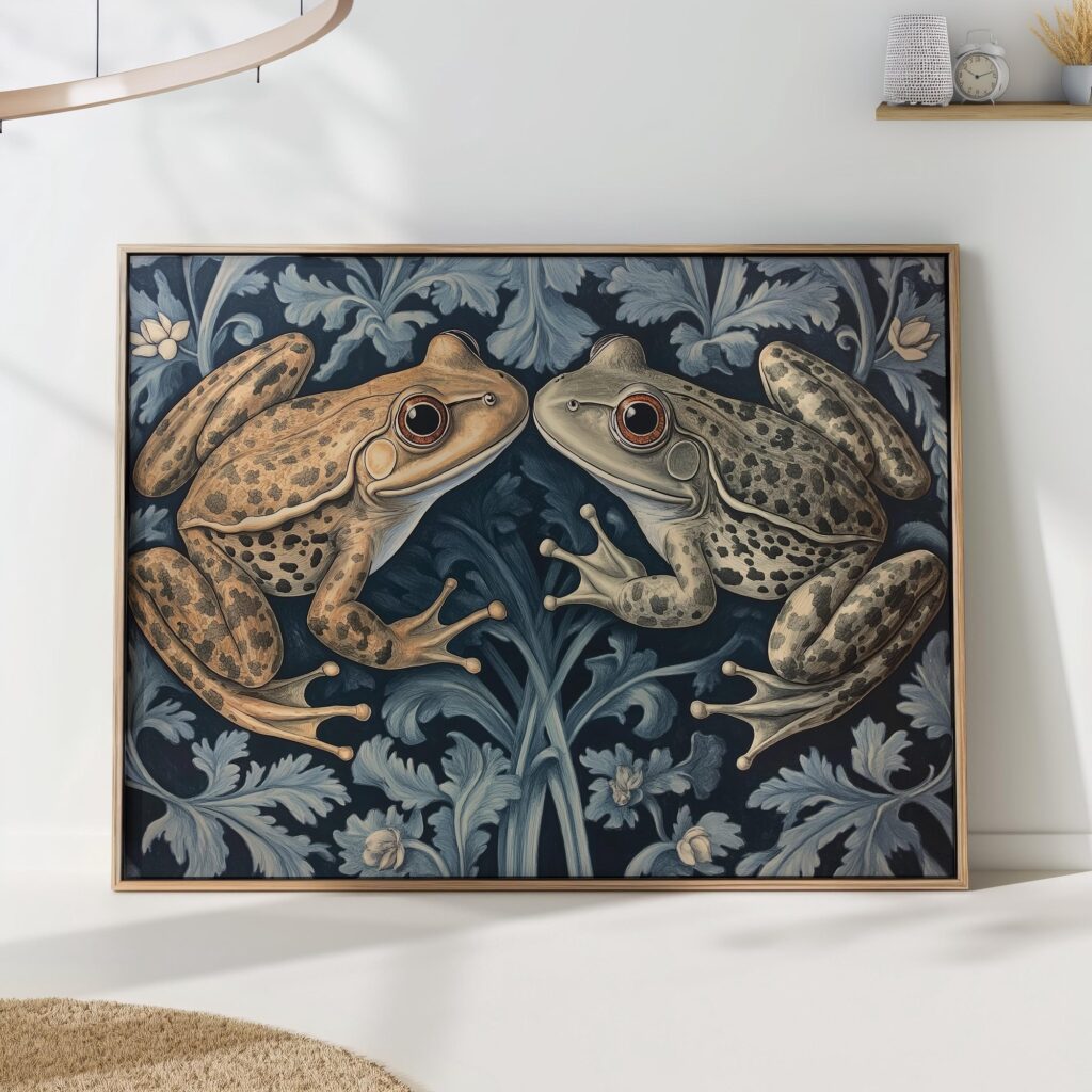 Frogs Botanical Print