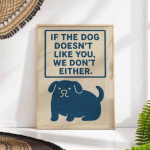 Funny Dog Entryway Print