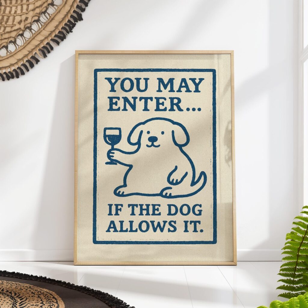 Funny Dog Guest Print Funny Dog Guest Print