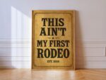 Funny Western Sign Print
