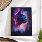 Galaxy Cat Art Print