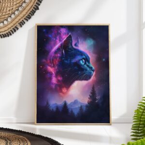 Galaxy Cat Art Print