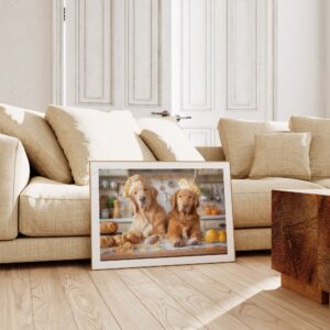 Golden Retriever Chefs Kitchen Print