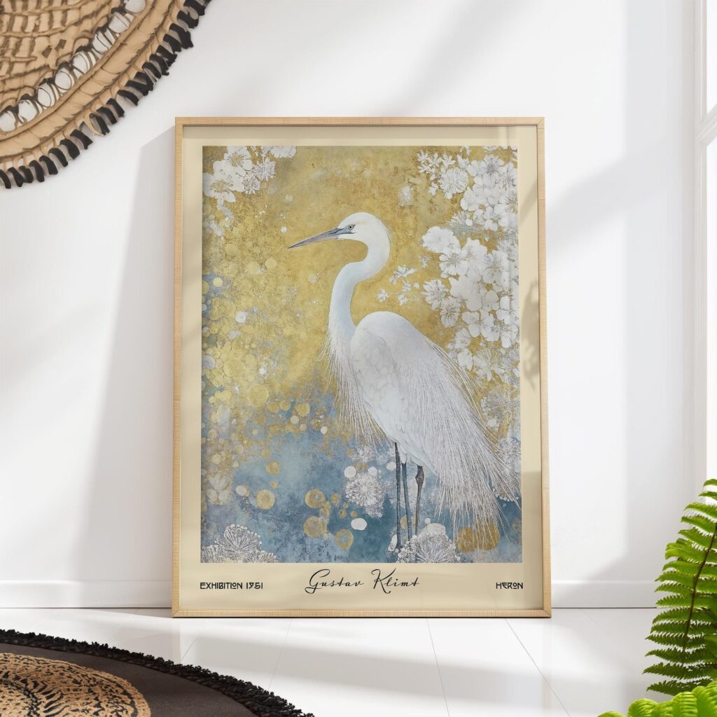 Gustav Klimt Heron Print