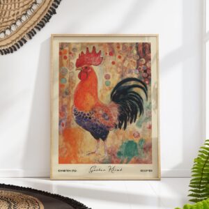 Gustav Klimt Rooster Art Print