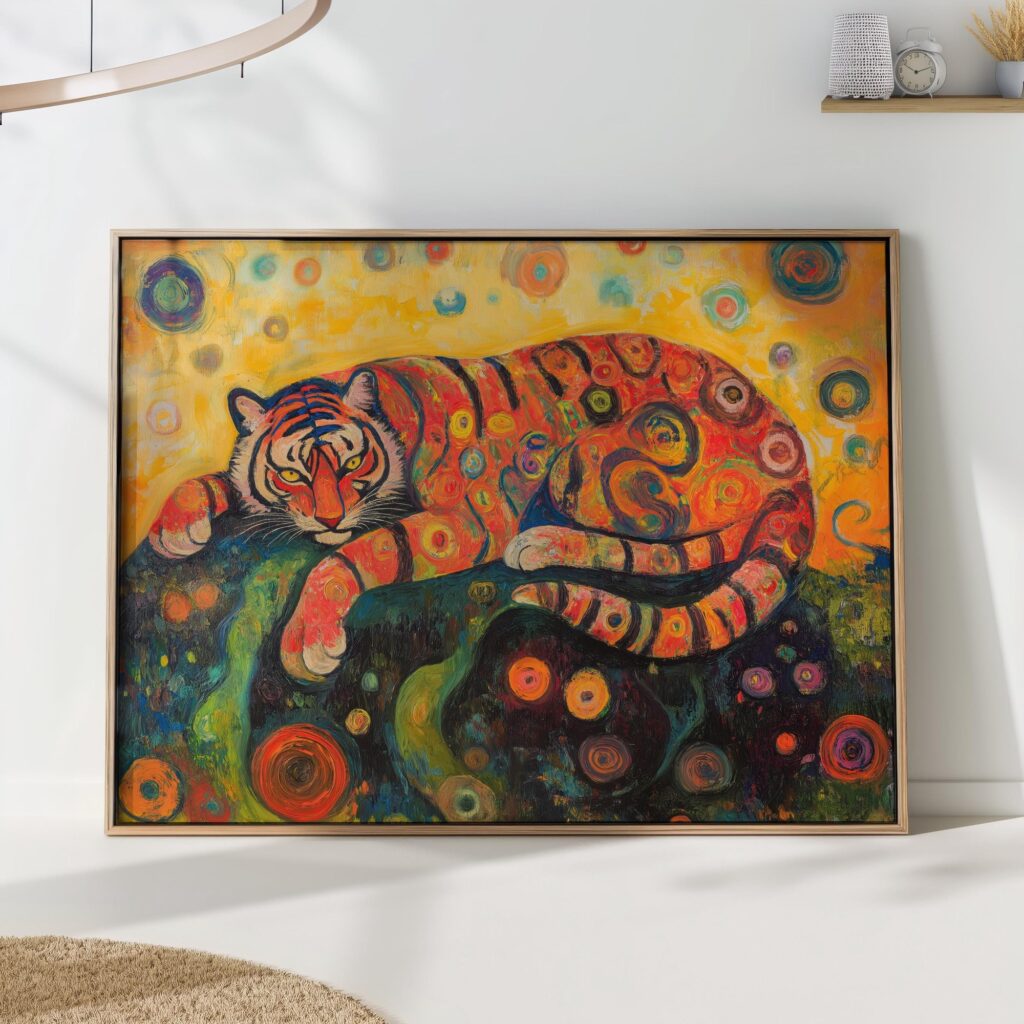 Gustav Klimt Tiger Print