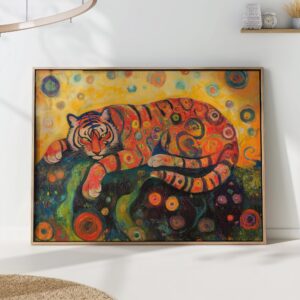 Gustav Klimt Tiger Print