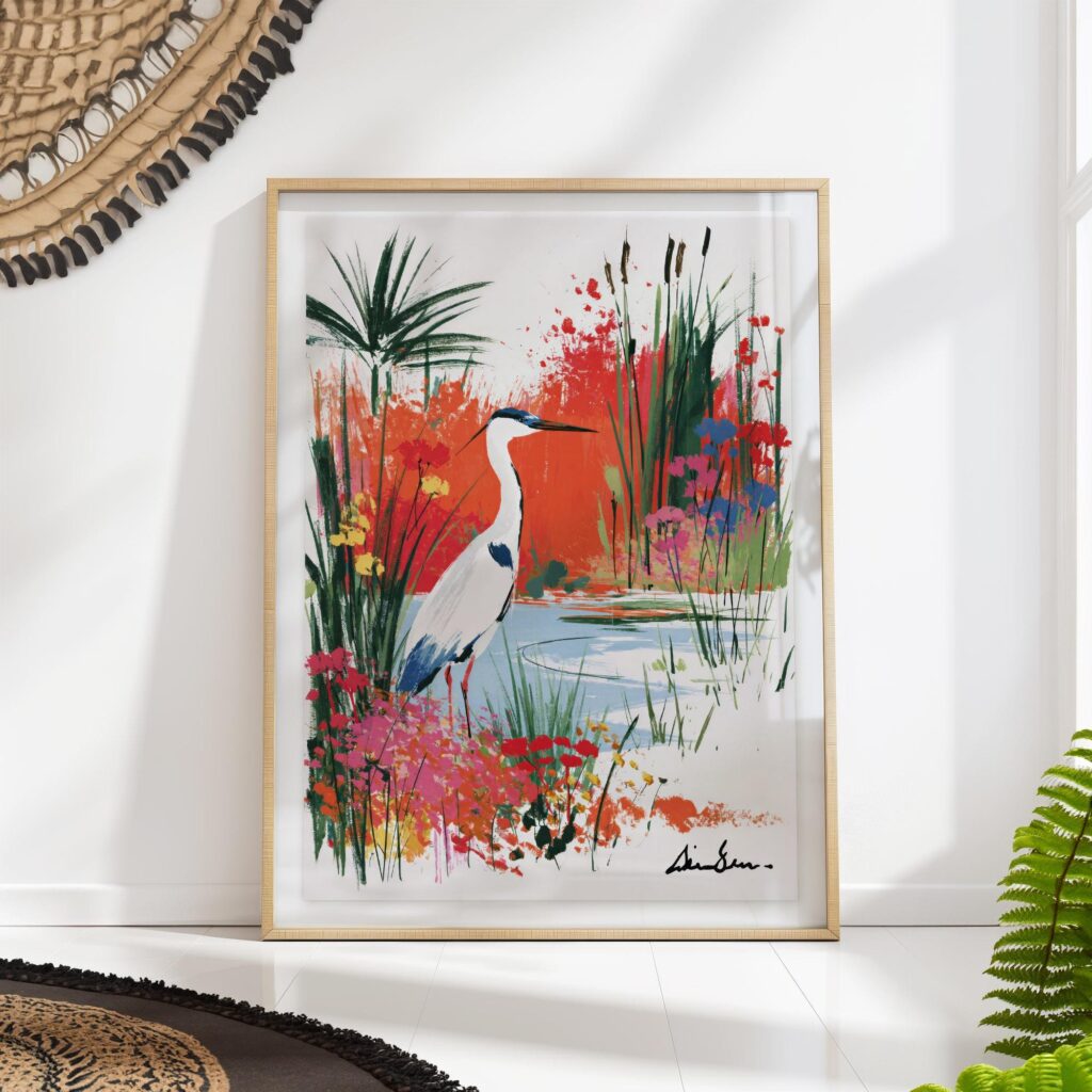 Heron Print Heron Print