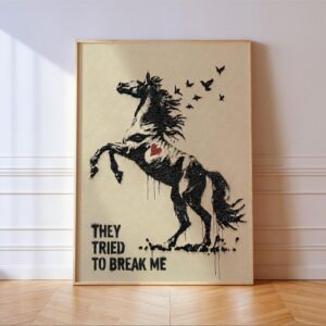 Horse with Birds Wall Art