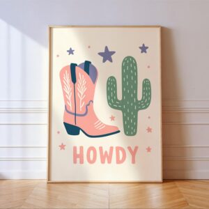 Howdy Cowgirl Boot Print