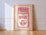 Howdy Matchbox Western Print