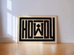 Howdy Black Diamonds Print