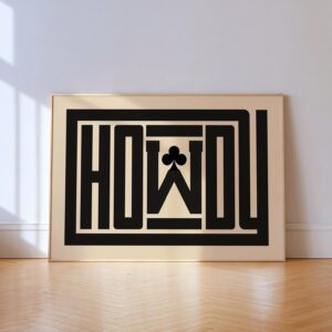 Howdy Farmhouse Western Print