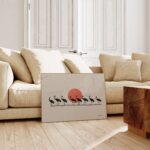 Japandi Stork Print