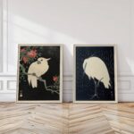 Japanese Bird Art Print Set