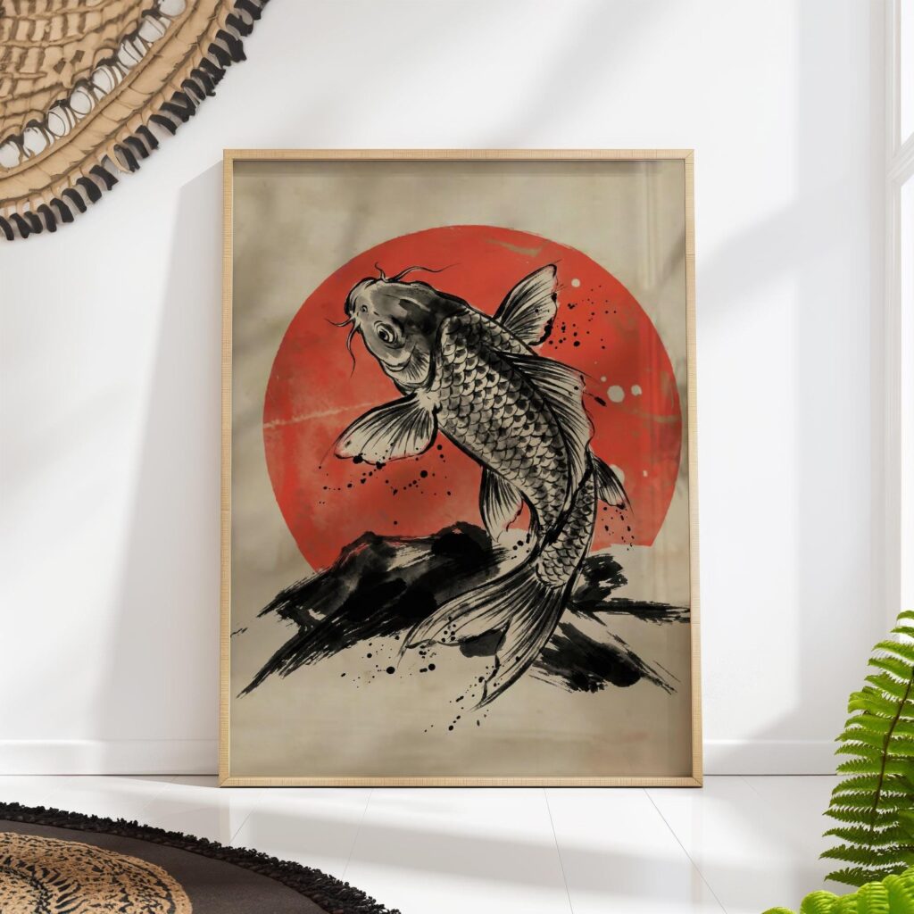 Japanese Koi Fish Art Print