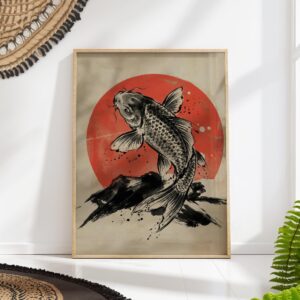 Japanese Koi Fish Art Print