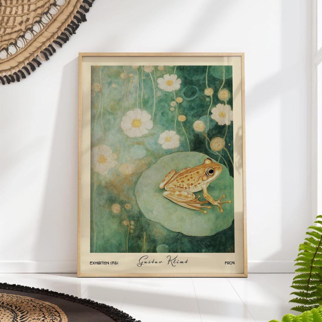 Klimt Frog Print Klimt Frog Print