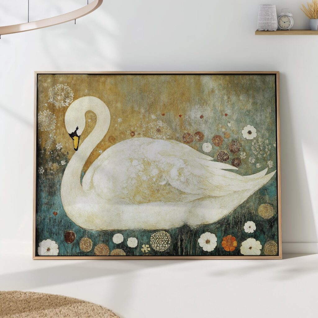 Klimt Swan Print Klimt Swan Print